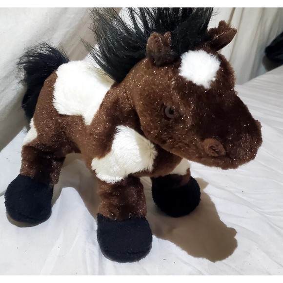 Webkinz Pinto 9" Plush Brown White Stuffed Pony Horse Ganz No Code - Picture 2 of 12